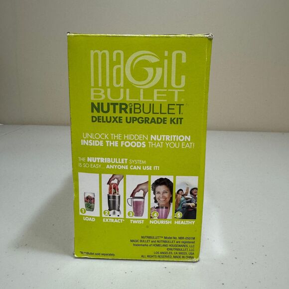 NWT Magic Bullet Nutribullet Deluxe Upgrade Kit 5 Pc Set Mixer Blender Smoothie - Picture 4 of 9